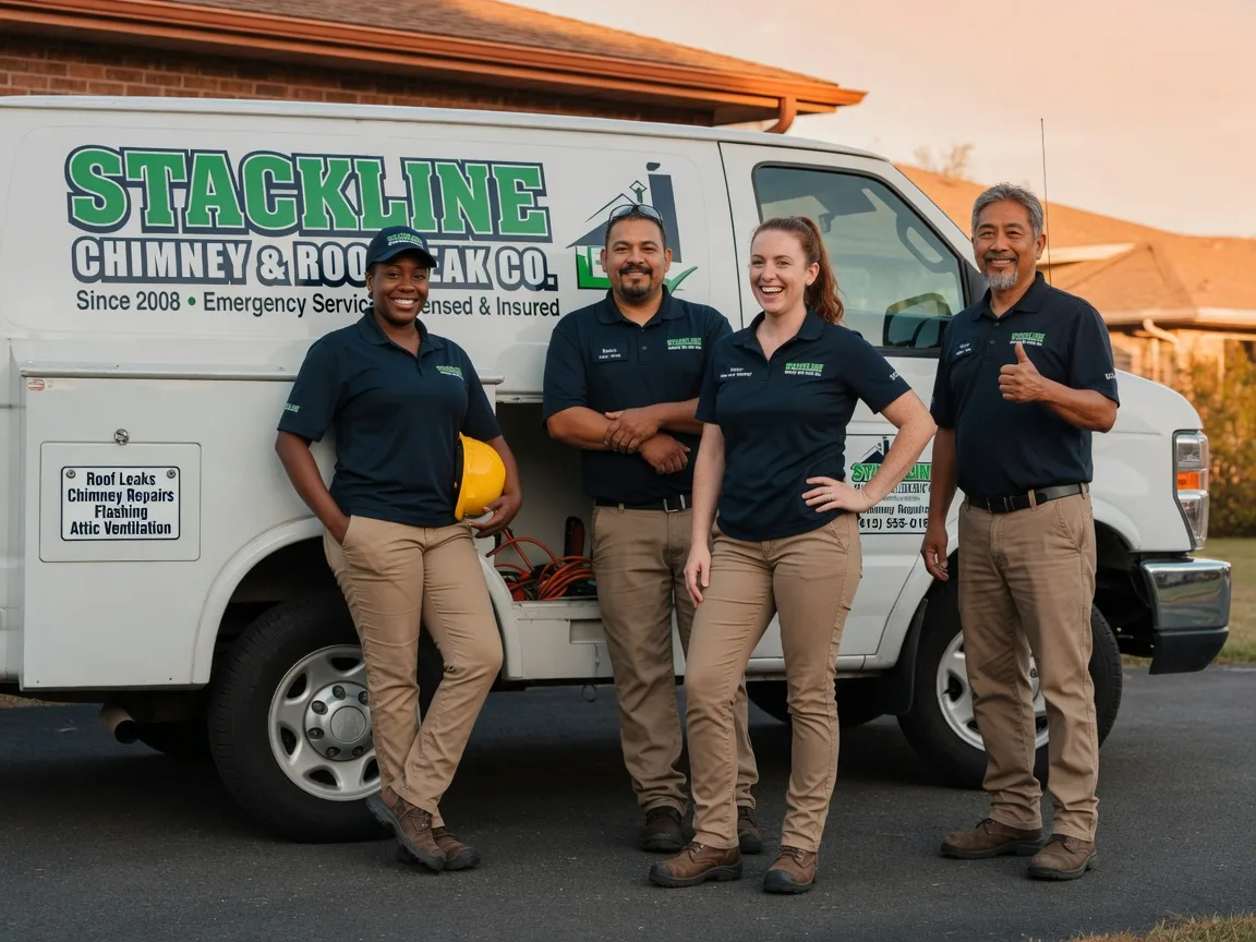 Chimney flashing repair company in Poth, TX